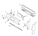 CONTROL PANEL Diagram and Parts List for CER3760BGW  Magic Chef Range