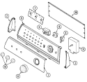 CONTROL PANEL Diagram and Parts List for PYE3360AYW  Maytag Dryer