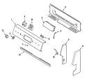 CONTROL PANEL Diagram and Parts List for AER1350BAT  Admiral Range