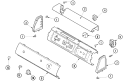 Part Location Diagram of 40118901W Whirlpool PANEL,GRAPHIC(WHITE)