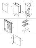 REFRIGERATOR DOOR Diagram and Parts List for ARB2214CSR PARB2214CS1 Amana Refrigerator