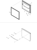 FREEZER DOOR Diagram and Parts List for ARB2214CSR PARB2214CS1 Amana Refrigerator