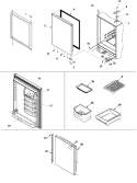 REFRIGERATOR DOOR Diagram and Parts List for PBB2255GEQ PPBB2255GC0 Maytag Refrigerator