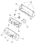CONTROL PANEL Diagram and Parts List for MDE7400AYW  Maytag Dryer