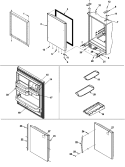 REFRIGERATOR DOOR Diagram and Parts List for ARB2557CC PARB2557CC0 Amana Refrigerator