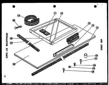 Installation Kit Parts Diagram and Parts List for 624-5G-1 P54302-39R Amana Air Conditioner