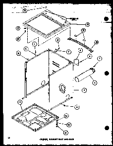 Section 9 Diagram and Parts List for LG2911 P7804804W W Amana Dryer