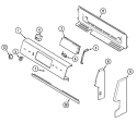 CONTROL PANEL Diagram and Parts List for DCF4215AW  Amana Range