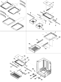 Part Location Diagram of 67002395 Whirlpool CRISPER FRAME ASSEMBLY