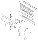 CONTROL PANEL Diagram and Parts List for MBR4450CGH  Maytag Range