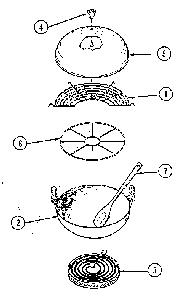 Wok Diagram and Parts List for A141  Jenn-Air Range