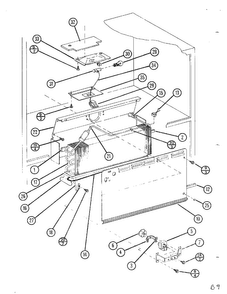 Top Mount Page 17 Diagram and Parts List for TC22N-P116205W  Amana Refrigerator