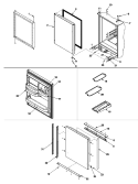 REFRIGERATOR DOOR Diagram and Parts List for ARB9058CS PARB9058CS1 Amana Refrigerator