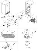 EVAPORATOR AREA & ROLLERS Diagram and Parts List for JCB2059GES PJCB2059GS1 Jenn-Air Refrigerator