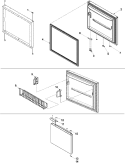 FREEZER DOOR Diagram and Parts List for CB22G6Q PCB22G600C0 Crosley Refrigerator