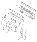 CONTROL PANEL Diagram and Parts List for MLR4410CXT  Maytag Range