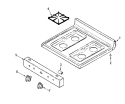 TOP ASSEMBLY Diagram and Parts List for ABR142MBGH  Maytag Range