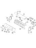 CONTROL PANEL Diagram and Parts List for ALW895SAW  Amana Washer