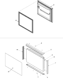 FREEZER DOOR Diagram and Parts List for JCB2059GES PJCB2059GS1 Jenn-Air Refrigerator