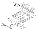 Part Location Diagram of 74003766 Whirlpool Burner Grate