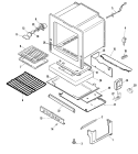 OVEN / BASE Diagram and Parts List for MBR5730BGW  Maytag Range