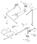 GAS CONTROLS Diagram and Parts List for MBR5730BGW  Maytag Range