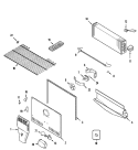 FREEZER COMPARTMENT Diagram and Parts List for ATB1935HRQ  Amana Refrigerator