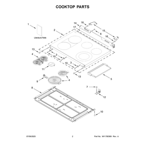 Part Location Diagram of W11687510 Whirlpool Trim-Vent