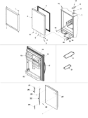 REFRIGERATOR DOOR Diagram and Parts List for ARB194RCB PARB194RCB0 Amana Refrigerator