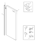 FRESH FOOD OUTER DOOR Diagram and Parts List for GC2227GEH1  Maytag Refrigerator