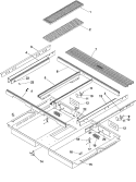 Part Location Diagram of 303146W Whirlpool FRAME, FRONT MAIN TOP (WHT)