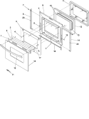 OVEN DOOR Diagram and Parts List for ACS4660AB PACS4660AB1 Amana Range