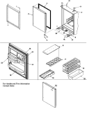 REFRIGERATOR DOOR Diagram and Parts List for XRBS017BB PXRBS017BB0 Amana Refrigerator