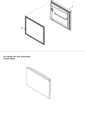 FREEZER DOOR Diagram and Parts List for XRBS017BB PXRBS017BB0 Amana Refrigerator