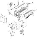 ICE MAKER Diagram and Parts List for GS2727GEHB  Maytag Refrigerator
