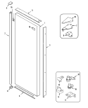 FRESH FOOD OUTER DOOR (GS2727GEH3) Diagram and Parts List for GS2727GEH3  Maytag Refrigerator