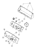 CONTROL PANEL Diagram and Parts List for MAV6601AWW  Maytag Washer