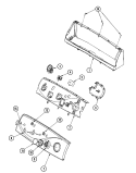 CONTROL PANEL Diagram and Parts List for MAV8601AWW  Maytag Washer