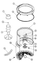 Part Location Diagram of 22004043 Whirlpool Agitator Assembly