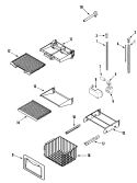 Part Location Diagram of 67001803 Whirlpool FRAME, SHELF
