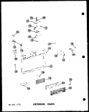 EXTERIOR PARTS Diagram and Parts List for RC-10PB P7130402M Amana Microwave