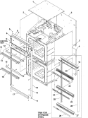 CABINET Diagram and Parts List for AOGD2750E P1132527N E Amana Wall Oven