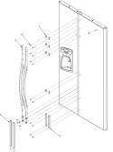 HANDLES AND TRIM Diagram and Parts List for ARSE667BS PARSE667BS1 Amana Refrigerator