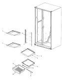 DELI AND REF SHELF Diagram and Parts List for ARS8267BB PARS8267BB0 Amana Refrigerator