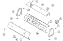 CONTROL PANEL Diagram and Parts List for ALE230RAW  Amana Dryer