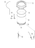 Part Location Diagram of 27001067 Whirlpool BOTTOM- OU