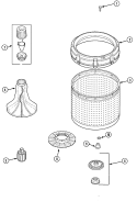 INNER TUB (SERIES 15) Diagram and Parts List for ALW540RMC  Amana Washer