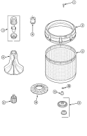Part Location Diagram of 40002101W Whirlpool Fabric Softener Kit
