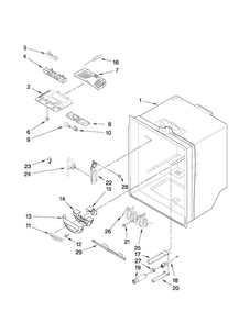 Refrigerator Liner Parts Diagram and Parts List for JFC2290VEP10  Jenn-Air Refrigerator