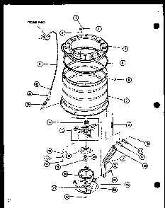 Section 5 Diagram and Parts List for LW1201 P1110510W W Amana Washer